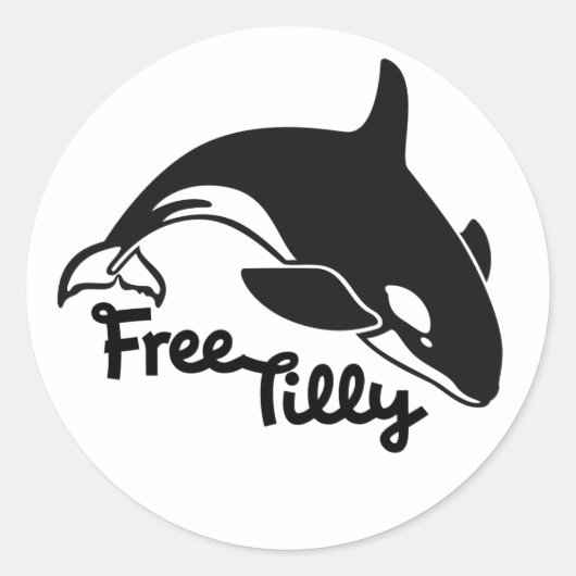 Free Tilly Runder Aufkleber (Vorderseite)