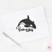 Free Tilly Runder Aufkleber (Umschlag)