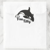 Free Tilly Runder Aufkleber (Tasche)