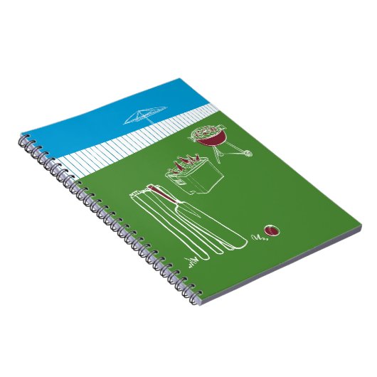Free Time Cricket Notebook Notizblock (Rechte Seite)