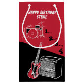 Free Time Rock Kleine Geschenktasche Kleine Geschenktüte (Rückseite)