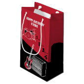 Free Time Rock Kleine Geschenktasche Kleine Geschenktüte (Rückseite Schrägansicht)