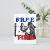FREE TINA POSTKARTE (Stehend Vorderseite)