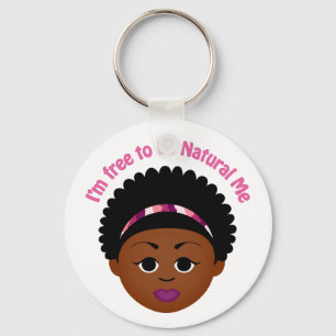 Free to Be Natural Me Keychains by MDillon Designs Schlüsselanhänger