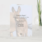 "Free to Roam" - Grußkarte Karte (Rückseite)