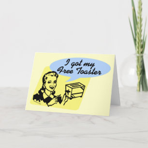 Free Toaster greeting cards Karte