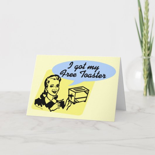 Free Toaster greeting cards Karte (Vorderseite)