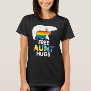 Free Tunt Hugs Rainbow Bear Lgbt Pride Gay Lesbian T-Shirt