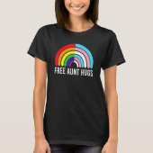 Free Tunt Hugs Rainbow Transgender Flag Lgbtq Gay T-Shirt (Vorderseite)