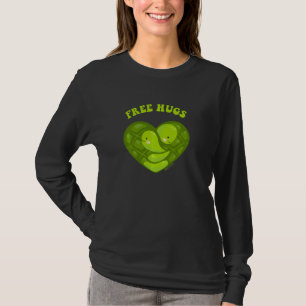 Free Turtle Hugs Heart Sea Friendship Liebe Funny T-Shirt