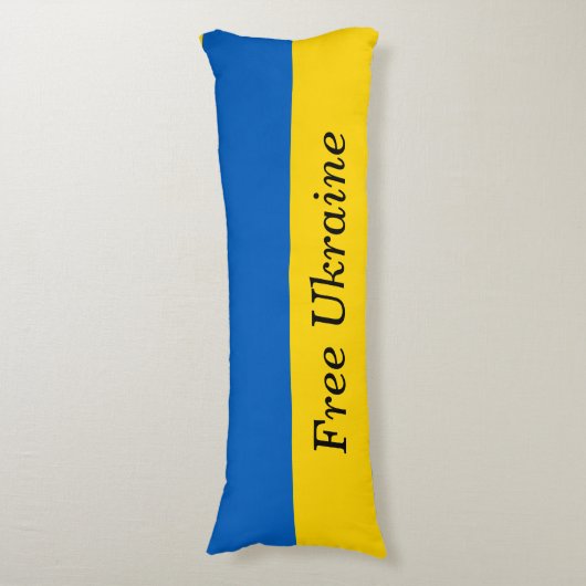 Free Ukraine Body Pillow Seitenschläferkissen (Vorderseite Vertikal)