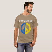 Free Ukraine I Stand With Ukraine Support Ukraine T-Shirt (Vorne ganz)