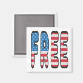 Free USA Magnet (Vorderseite/Rückseite)