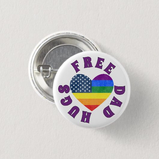 Free Vater Hugs Button (Vorne & Hinten)