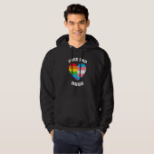Free Vater Hugs LGBT Pride Hoodie (Vorne ganz)