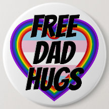 Free Vater Hugs LGBT Pride Rainbow Herzens