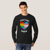 Free Vater Hugs LGBT Pride T-Shirt (Vorne ganz)