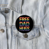 Free Vater Hugs LGBTQ Gay Pride Monat Verbündete s Button (Beispiel)