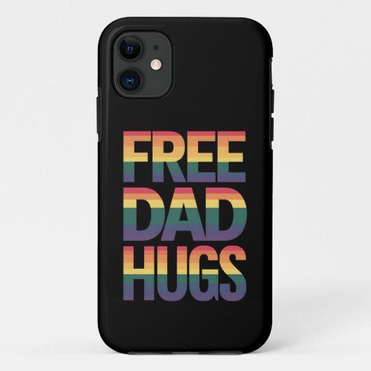 Free Vater Hugs LGBTQ Gay Pride Monat Verbündete s Case-Mate iPhone Hülle (Rückseite)