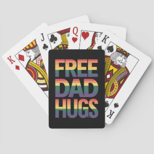 Free Vater Hugs LGBTQ Gay Pride Monat Verbündete s Spielkarten