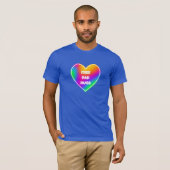 Free Vater Hugs Rainbow Heart Men's T - Shirt (Vorne ganz)