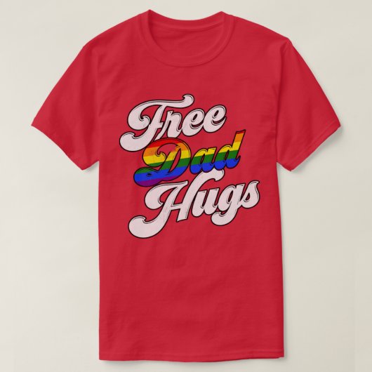 Free Vater Hugs T-Shirt (Design vorne)