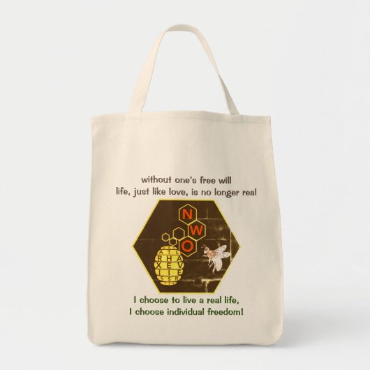 Free will = echter Lebensbeutel Tragetasche (Vorne)