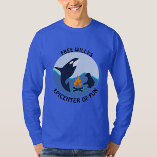 Free Willy Blauwal hat nichts auf Orca LS T-Shirt
