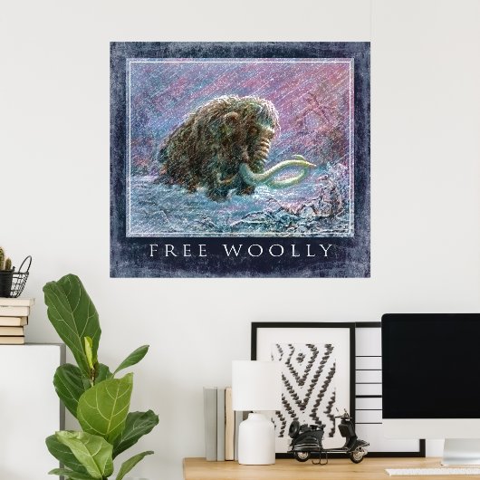 Free Wooly Mammoth Poster (Heimbüro)