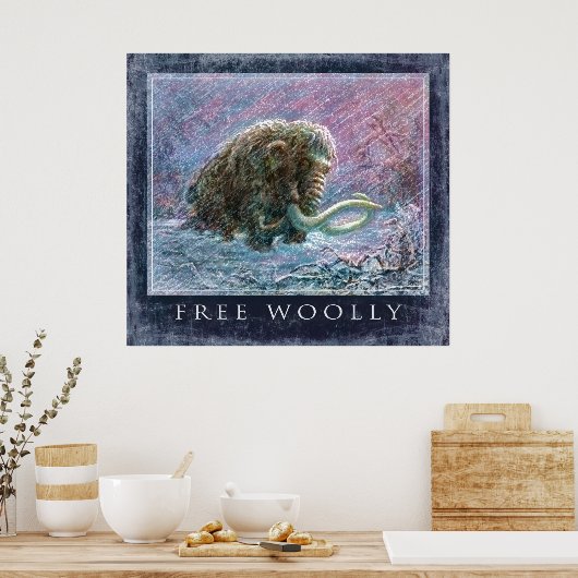 Free Wooly Mammoth Poster (Küche)
