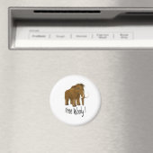 "Free Wooly" Wooly Mammoth Magnet (In Situ (Geschirrspüler))