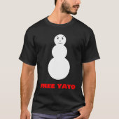 FREE YAYO - Angry Snowman T-Shirt (Vorderseite)