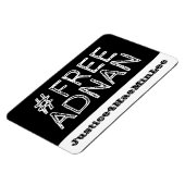 #FreeAdnan Chalkboard Car Magnet (Linke Seite)