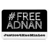 #FreeAdnan Chalkboard Car Magnet (Horizontal)