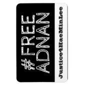 #FreeAdnan Chalkboard Car Magnet (Vertikal)