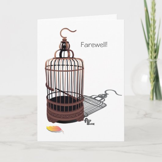 Freebird Farewell Card Karte (Vorderseite)