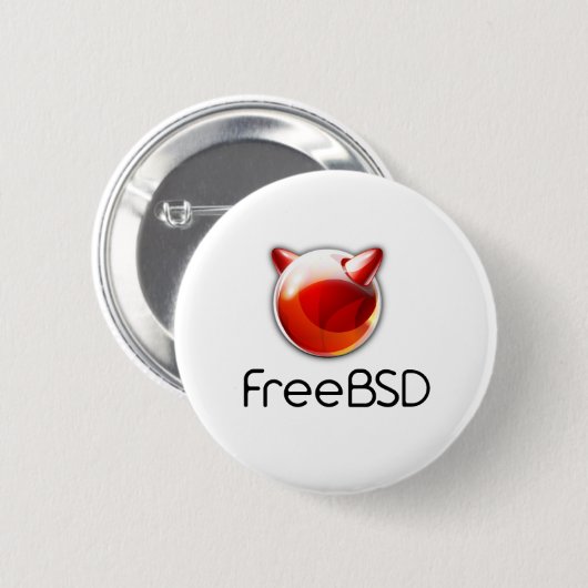 FreeBSD badge. Button (Vorne & Hinten)