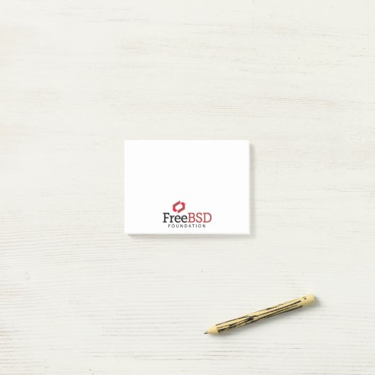 FreeBSD-Grundlagen-Logo Post-it Klebezettel (Auf Schreibtisch)