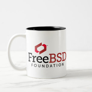 FreeBSD-Grundlagen-Logo Zweifarbige Tasse