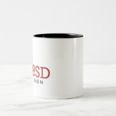FreeBSD-Grundlagen-Logo Zweifarbige Tasse (Mittel)