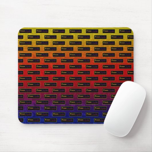 FreeClyde Logo-Muster Mousepad (Mit Mouse)