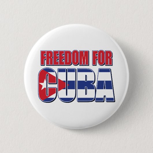 FREED-For-KUBA-FLAG Button (Vorderseite)