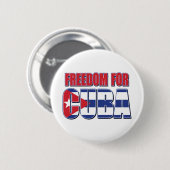 FREED-For-KUBA-FLAG Button (Vorne & Hinten)