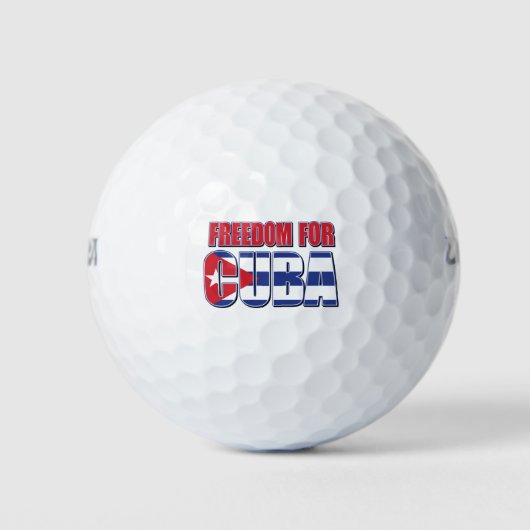 FREED-For-KUBA-FLAG Golfball (Vorderseite)