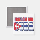 FREED-For-KUBA-FLAG Magnet (Vorderseite/Rückseite)