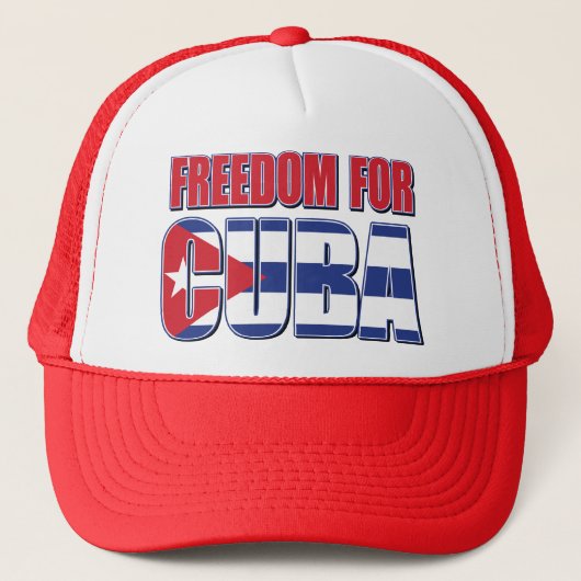 FREED-For-KUBA-FLAG Truckerkappe (Vorderseite)