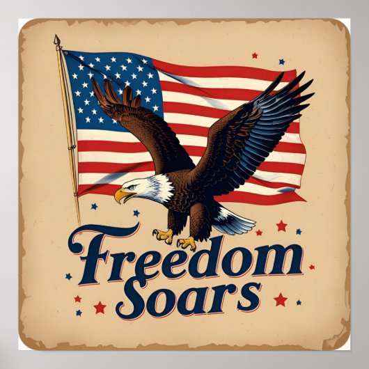 Freedars bald 4. Juli Adle Poster Print (Vorne)