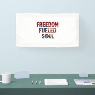 Freedated My Soul Banner - Retro USA Text