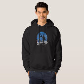 Freedive Retro Diving Scuba Diver Vinta Hoodie (Vorne ganz)