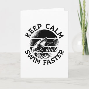 Freediver Behielt Ruhe und Schnelligkeit Freedivin Karte
